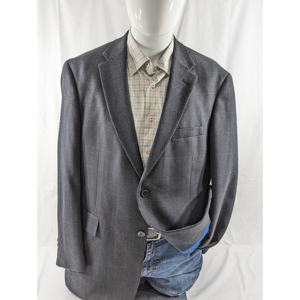 Tommy Hilfiger Mens Blazer Sport Coat Two Button Casual Jacket 43R Wool Cashmere